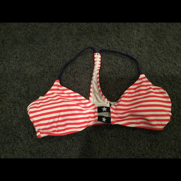 American Flag Swimsuit Top - Picture 1 of 2